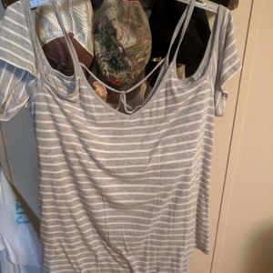 Cold shoulder blouse